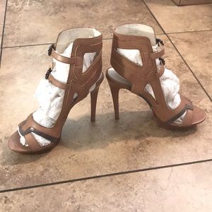 Velvet Angels Leather Platform Heels, Size 37, Used, $100 OBO